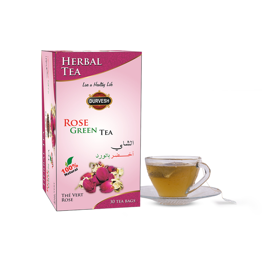 ROSE GREEN TEA BOX