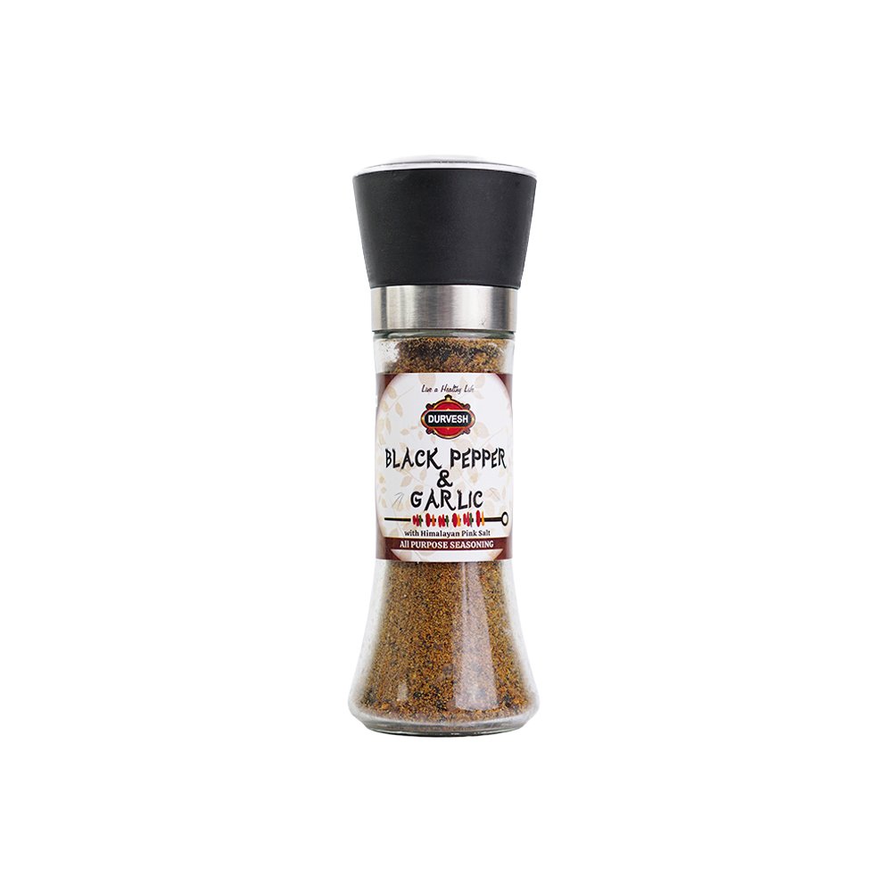 BLACK PEPPER & GARLIC WITH HIMALAYAN SALT 150GM
